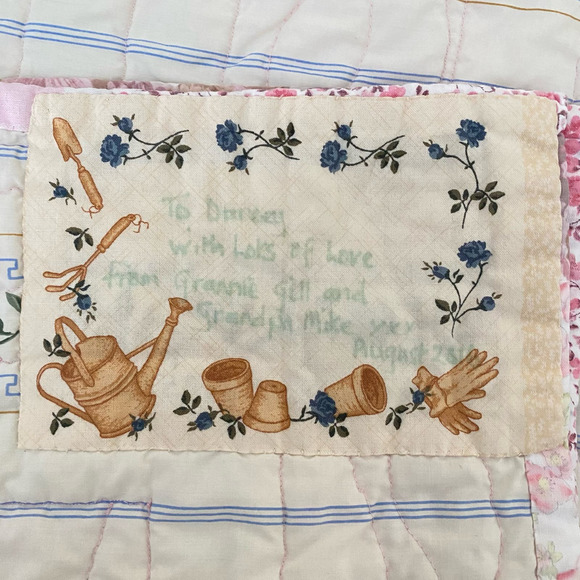 OOAK Hand Made Toddler Size Quilt Strawberry Shortcake Florals Hello Kitty Elsa - Picture 11 of 12